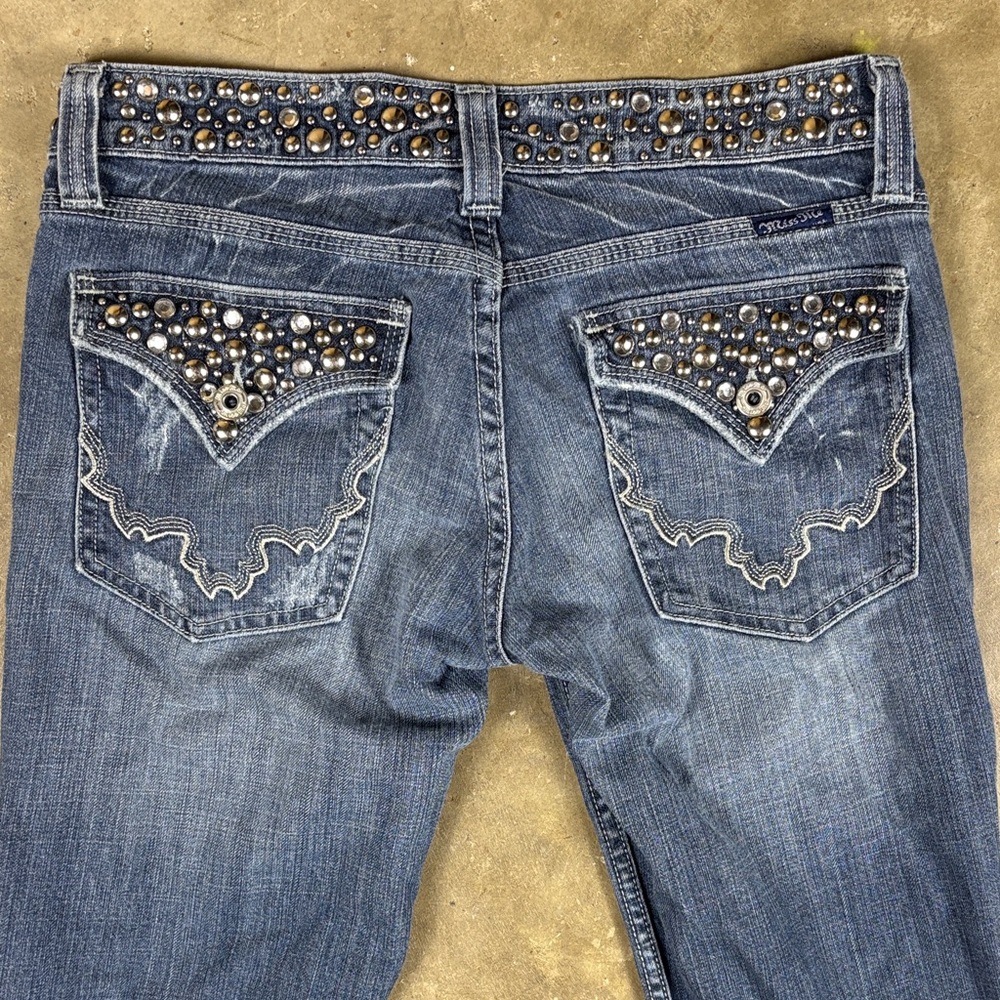 Miss Me Studded Embellished Blue Women's Jeans Size 29